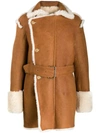 ANN DEMEULEMEESTER SHEARLING-LINED COAT