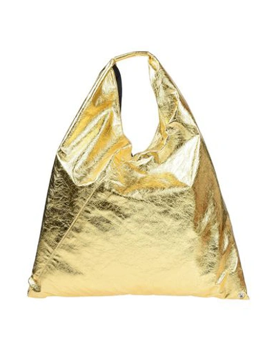 Mm6 Maison Margiela Handbag In Gold