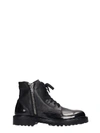 N°21 COMBAT BOOTS IN BLACK LEATHER,11123811