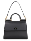 DOLCE & GABBANA SICILY 58 LEATHER TOTE BAG,11123808
