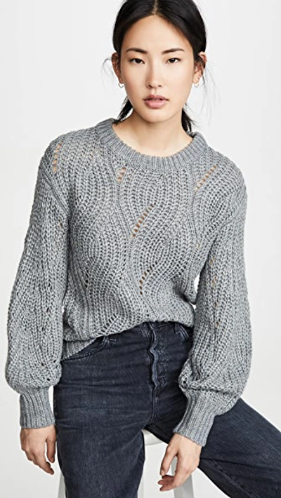 Astr Dora Sweater In Heather Grey