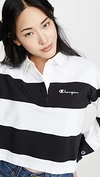 CHAMPION SMALL SCRIPT STRIPED POLO