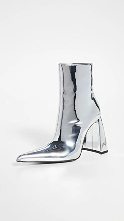 Area A Heel Pvc Boots In Silver
