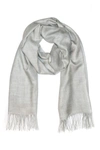 AMICALE TISSUE WEIGHT FRINGE SCARF,843692126890