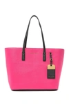 Marc Jacobs Sidekick Colorblock Leather Tote Bag In Peony Multi