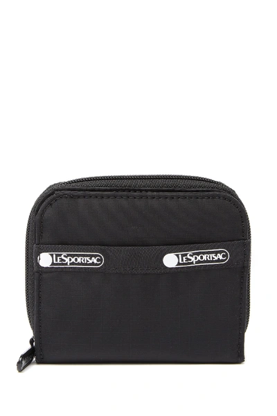 Lesportsac Taylor Zip Around Wallet In Black Core