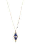 MEIRA T 14K Yellow Gold Blue Sapphire & Diamond Pendant Necklace