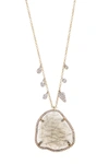 MEIRA T 14K Gold Labradroite & Diamond Necklace