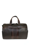 Robert Graham Chatsworth Leather Duffle Bag In Brown