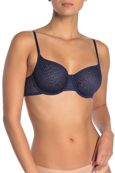 Dkny Lace Underwire Demi Bra (a-dd Cups) In Yho/navy I