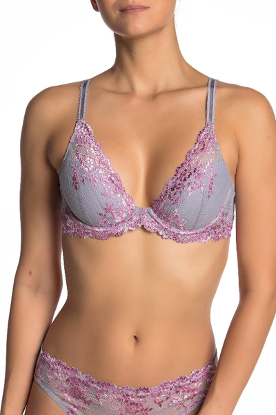 Wacoal Embrace Lace Underwire Contour Bra In Lilacgry/m