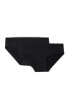 Real Underwear Hipsters - Pack Of 2 In Black/black