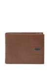 Levi's Marina Leather Passcase Wallet In Brown
