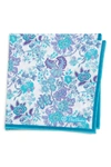 DAVID DONAHUE Floral Cotton Pocket Square