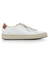 Common Projects Retro Low Leather And Nubuck Trainers In White Tan