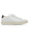 Common Projects Retro Low Sneaker In White Leather In White Black