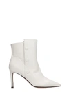 L'AUTRE CHOSE HIGH HEELS ANKLE BOOTS IN WHITE LEATHER,11124067