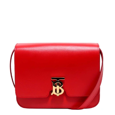 Burberry Medium Tb Bag Shoulder Bag In Red