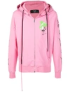 Mjb Marc Jacques Burton Kapuzenjacke Mit Print In Pink