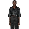 MARKOO MARKOO SSENSE EXCLUSIVE BLACK THE CROPPED SNAP-FRONT SHIRT