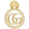 GUCCI GUCCI GOLD SINGLE GG LIONHEAD EARRING