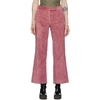 MARINA MOSCONE PINK CORDUROY TROUSERS