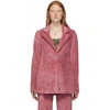 MARINA MOSCONE PINK CORDUROY IRVING BLAZER