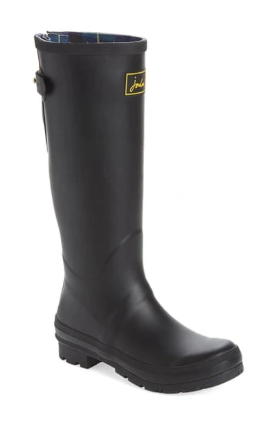 Joules Field Welly Waterproof Rain Boot In Black