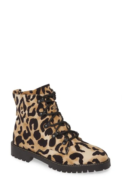 Band Of Gypsies Peyton Bootie In Leopard Print Fabric