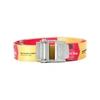 Off-white 3.5cm Red And Yellow 2.0 Industrial Logo-print Webbing Belt In Red
