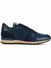 VALENTINO GARAVANI VALENTINO GARAVANI MEN'S BLUE LEATHER SNEAKERS,RY2S0748VRJM30 42