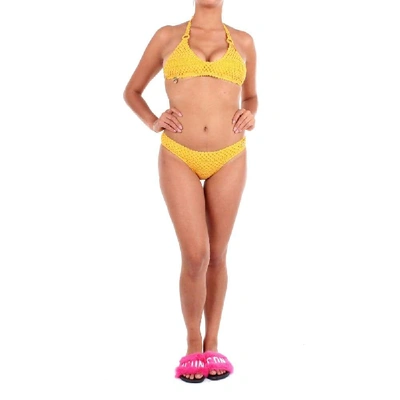 Stella Mccartney Women's 458613sbk077004 Yellow Cotton Bikini