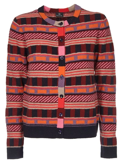 Ps By Paul Smith Multicolor Cardigan With Long Sleeves