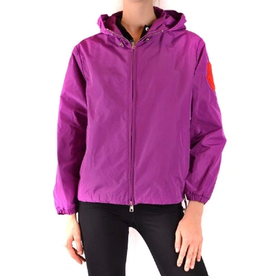 Moncler Women's Purple Polyester Outerwear Jacket