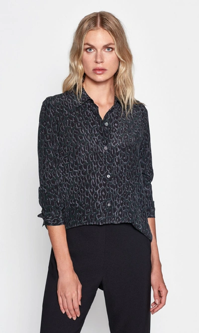 Equipment Essential Silk Shirt In Foret Nuit Multi