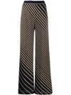 MISSONI KNITTED METALLIC STRIPED TROUSERS