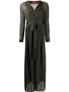 Missoni Corduroy Lamé Wrap Jumpsuit In Black