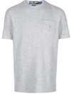 Palace X Ralph Lauren Waffle Pocket Tee In Grey