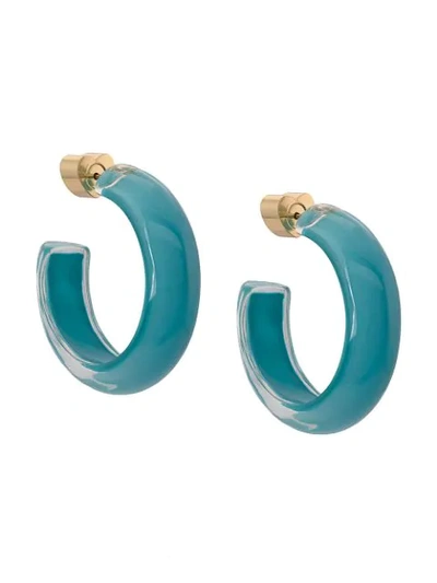 Alison Lou Small Loucite Jelly Hoops In Blue