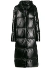 JOHN RICHMOND LONG CONCEALED ZIP DOWN COAT