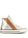 Converse Chuck Taylor Striped Sneakers In Silver