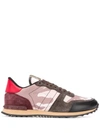 Valentino Rockstud Runner Sneakers In Pink
