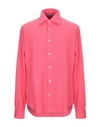 Fedeli Solid Color Shirt In Fuchsia