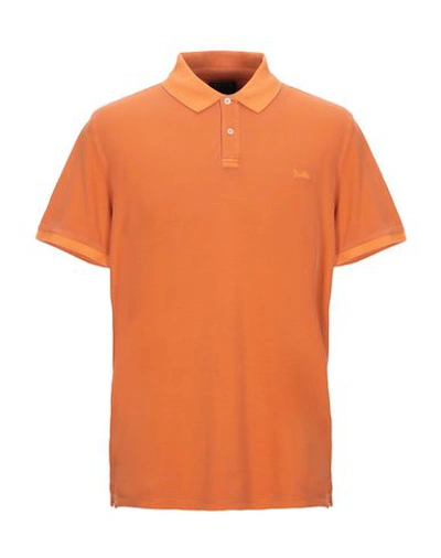 Woolrich Polo Shirts In Orange