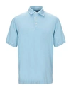 Fedeli Polo Shirt In Sky Blue