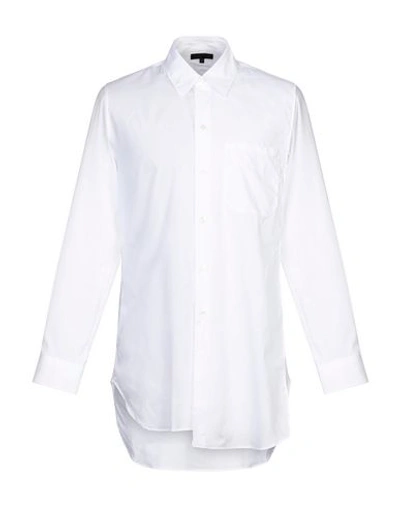 Ann Demeulemeester Solid Color Shirt In White