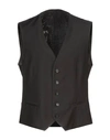 Tonello Wool Vest Black In Black