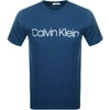 CALVIN KLEIN CALVIN KLEIN LOGO T SHIRT BLUE,126089