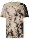 CMMN SWDN TIE-DYED LOGO PRINT T-SHIRT