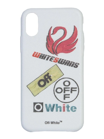 Off-white Iphone X Cover In Bianco
